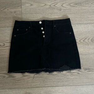 AE Black Jean Skirt